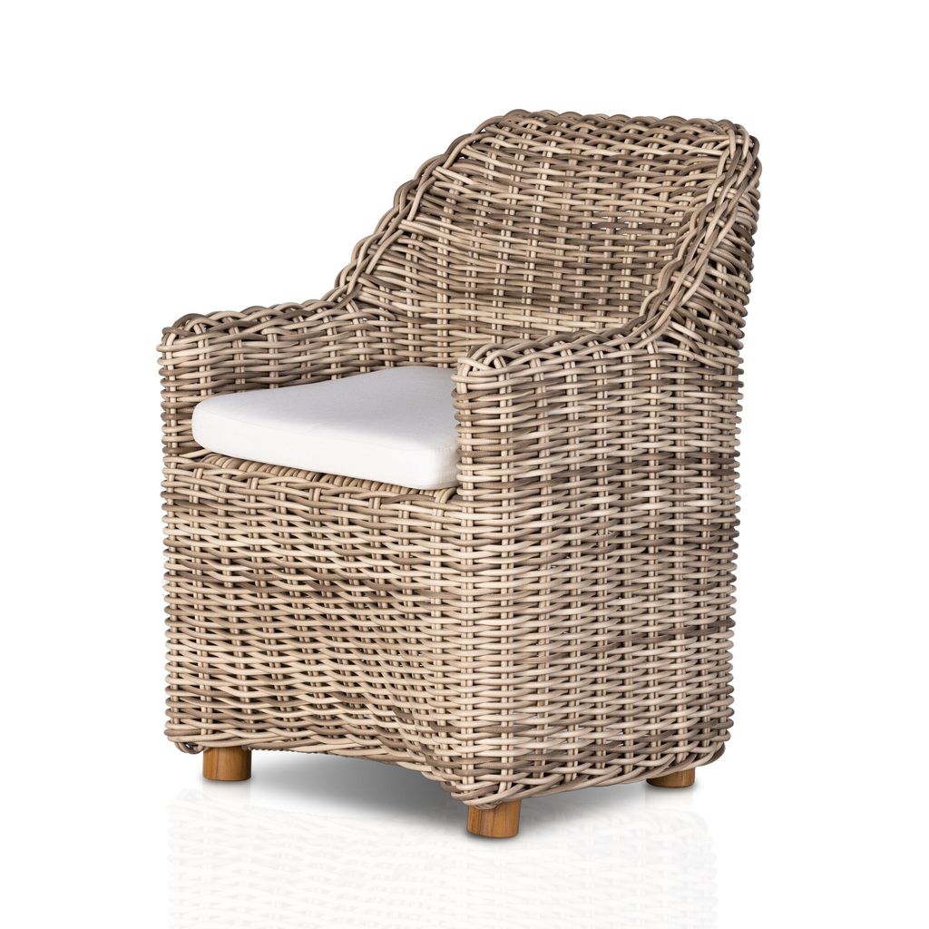 Messina Outdoor Dining Armchair - Chunky Sand Woven Finish