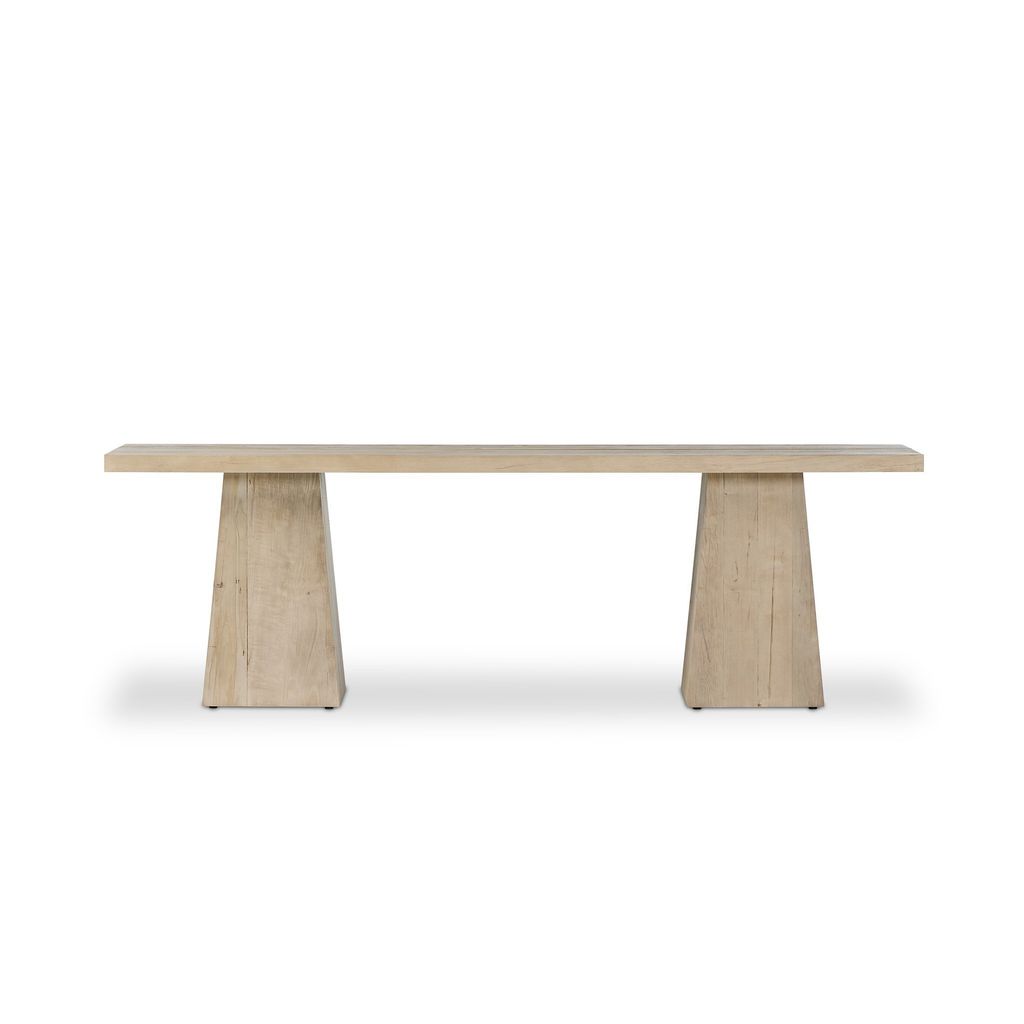 Atlas Console Table - Bleached Alder Finish