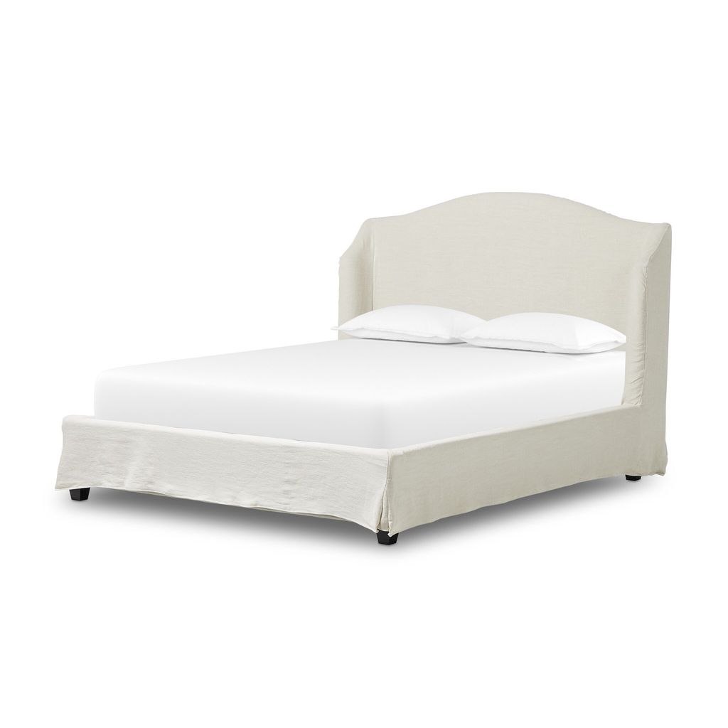 Meryl Slipcover Bed - Queen Size - Broadway Mist Cushion