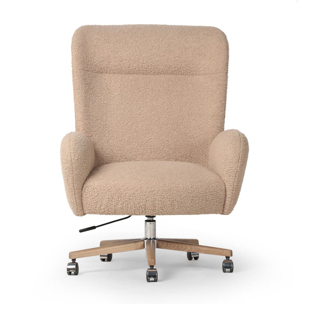 Cade Desk Chair - Sheepskin Camel Cover