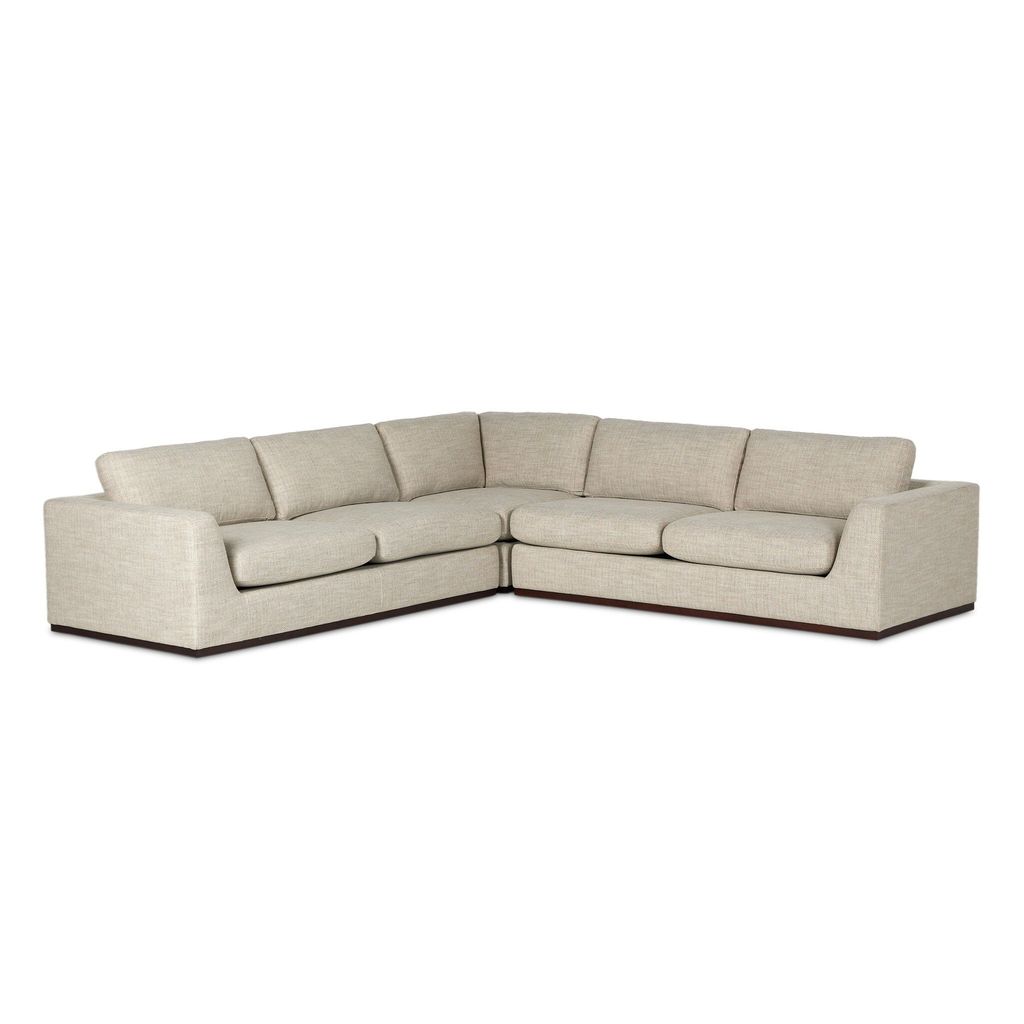 Colt 3-Piece Sectional - Without Ottoman Configuration - Canton Dove Cover