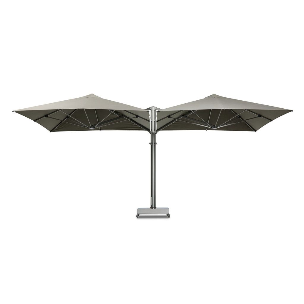 Preview image for Unity Outdoor Duo Umbrella - Alpine Stone Shade - 8' Size