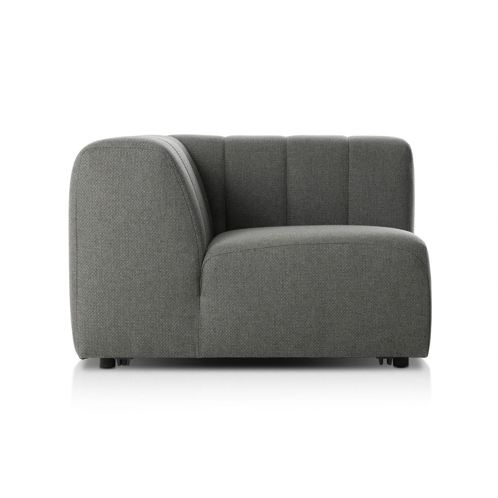 Build Your Own: Gwen Outdoor Sectional - Corner Piece Configuration - Hayes Charcoal Cover