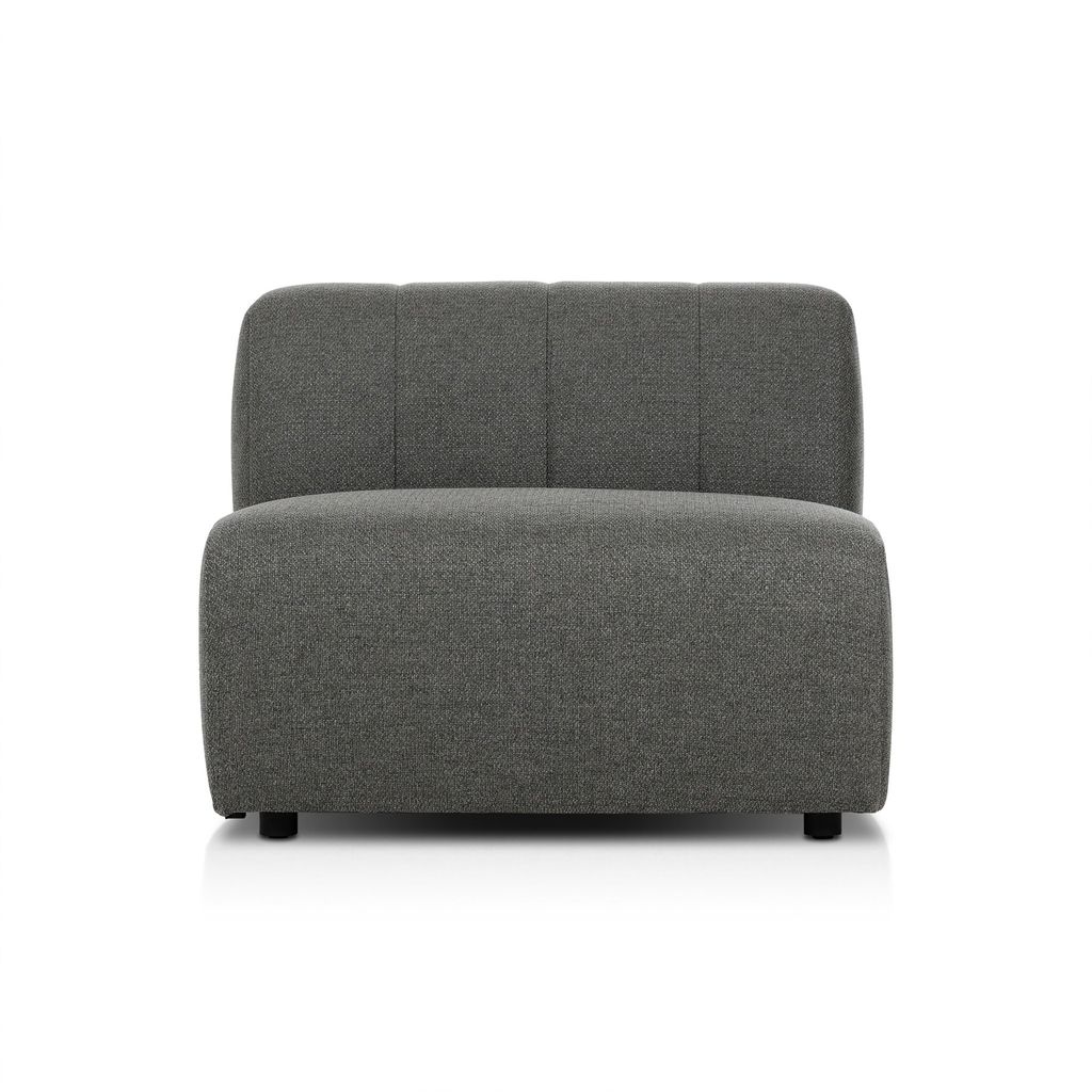 Build Your Own: Gwen Outdoor Sectional - Armless Piece Configuration - Hayes Charcoal Cover