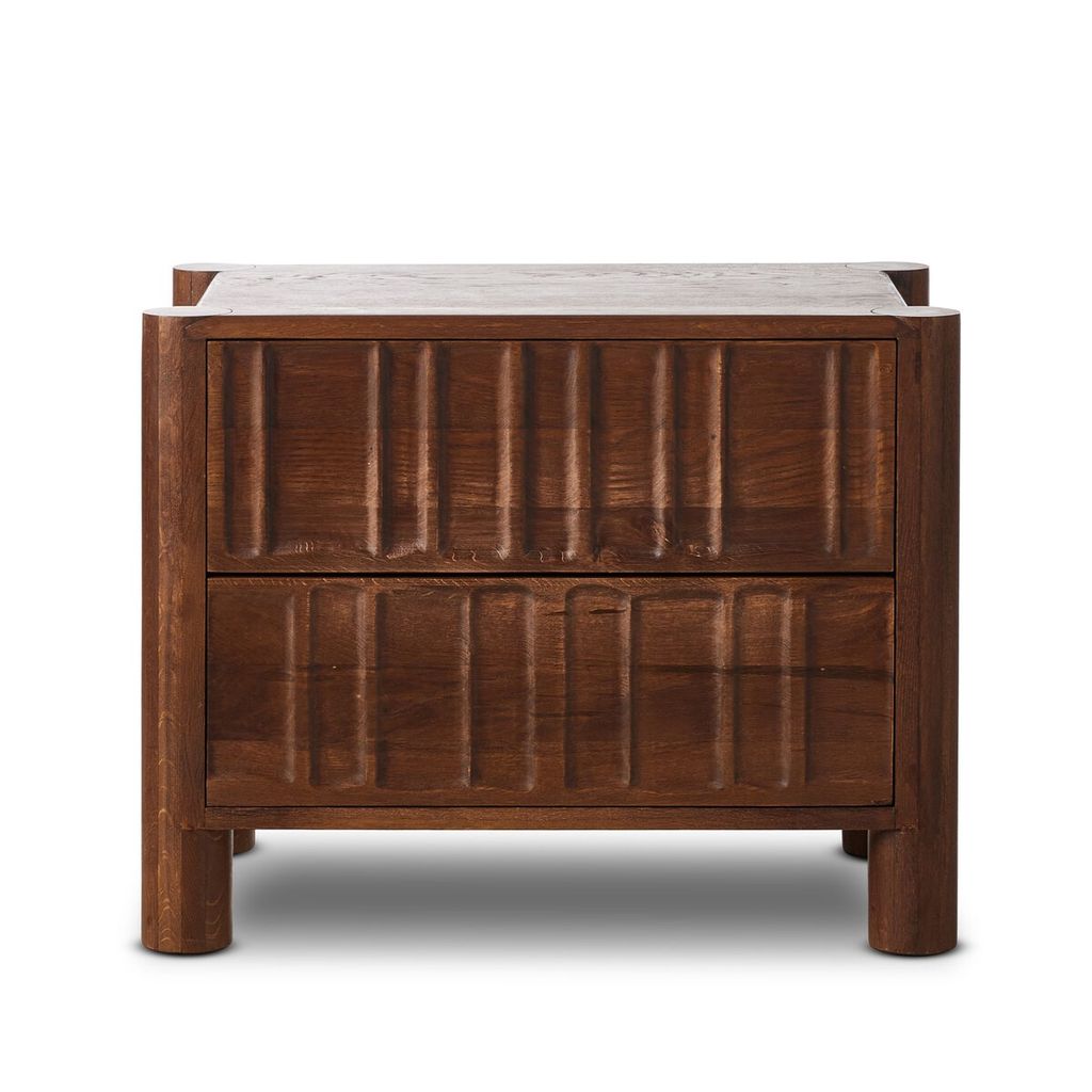 Ezri Nightstand, Cocoa Oak