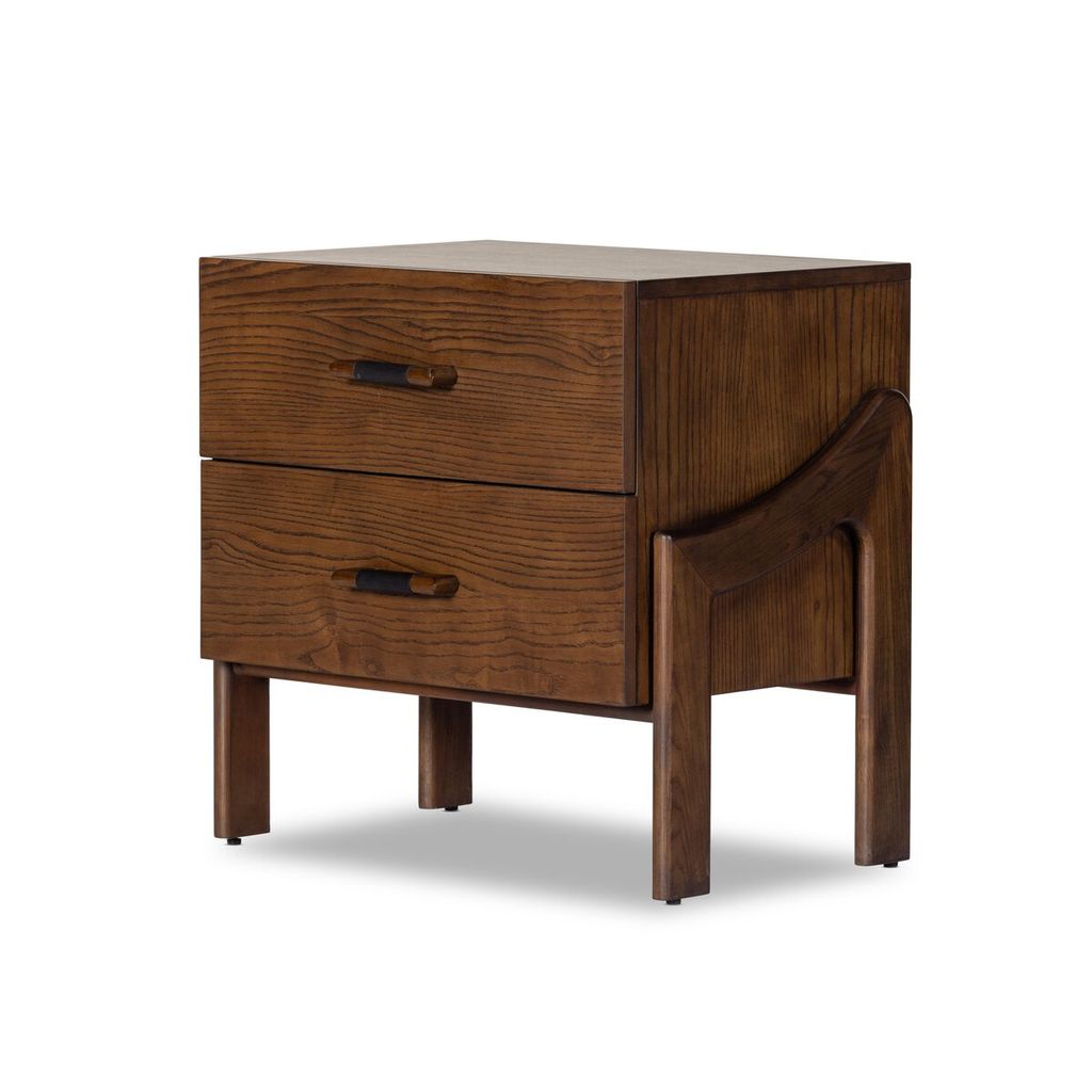 Preview image for Halston Nightstand, Terra Brown Ash Veneer
