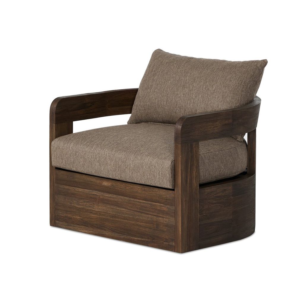 Jackson Outdoor Swivel Chair, Ellor Brown