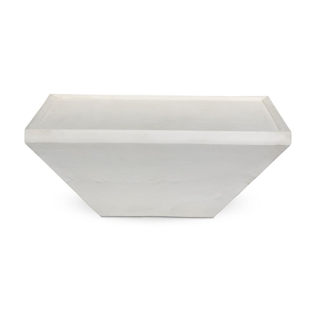 Drake Outdoor Coffee Table - Matte White Cast Aluminum Finish