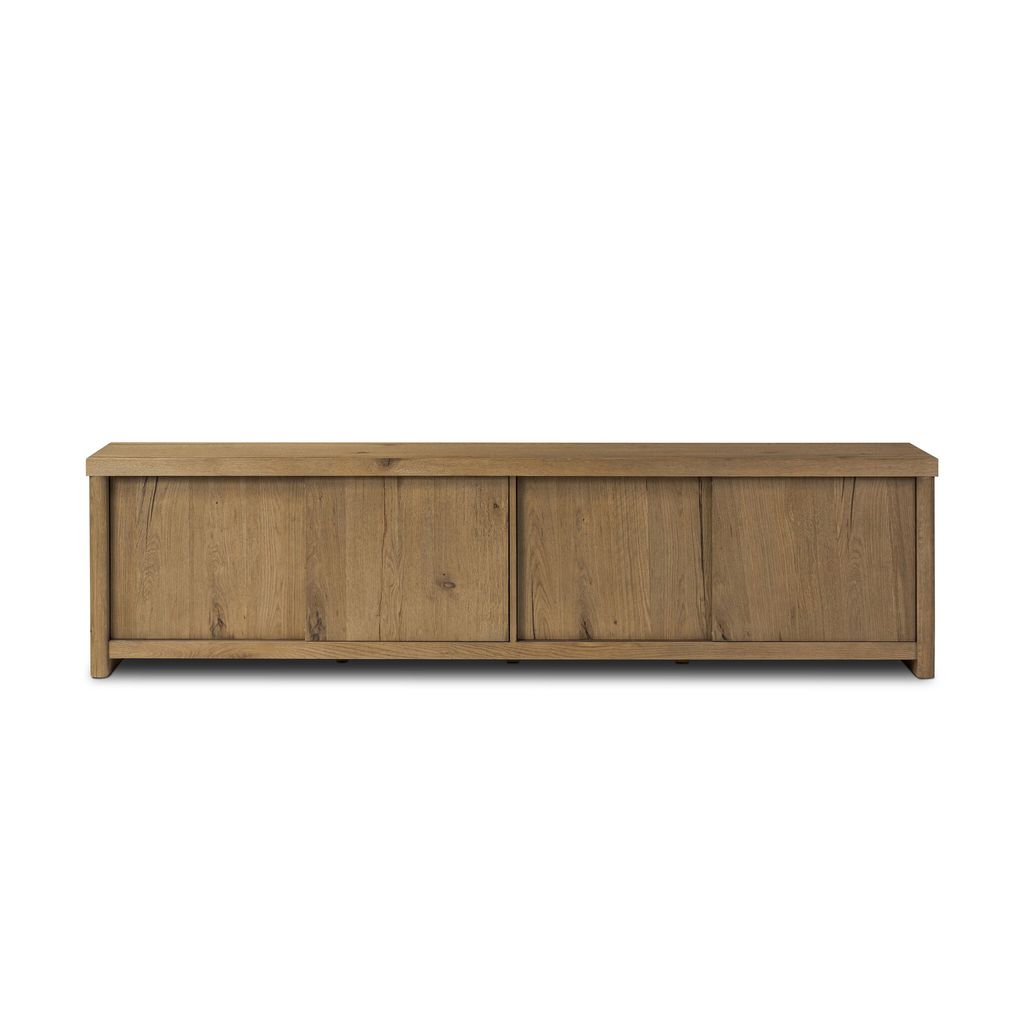 Laredo Media Console - Worn Oak Finish