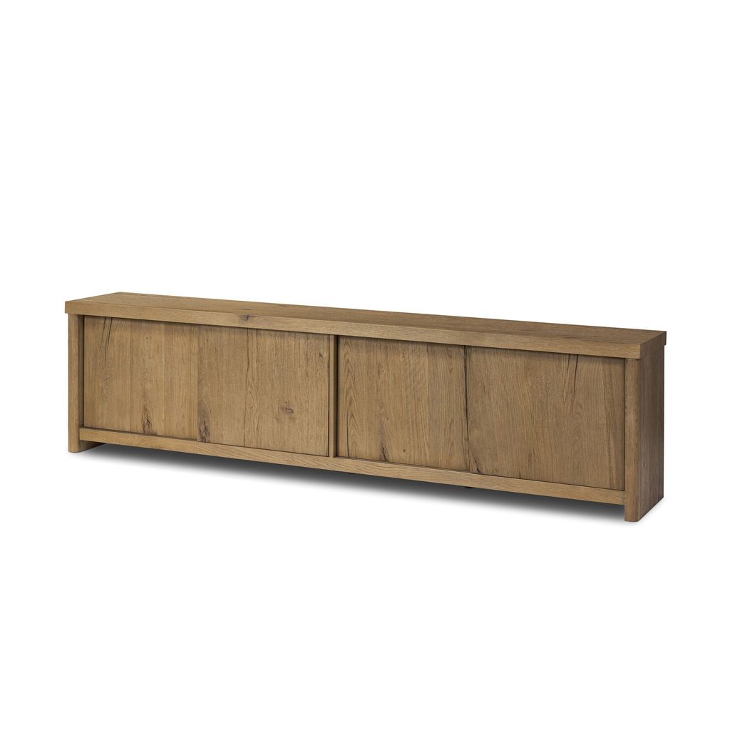 Laredo Media Console - Worn Oak Finish