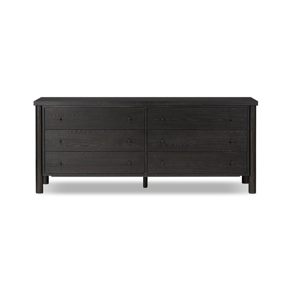 Preview image for Roark 6 Drawer Dresser - Ebony Oak Finish