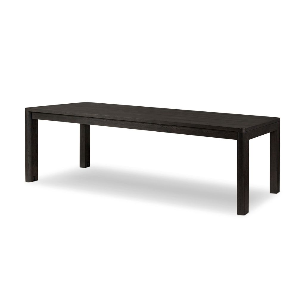 Noeline Double Extension Dining Table - Smoked Black Oak Finish