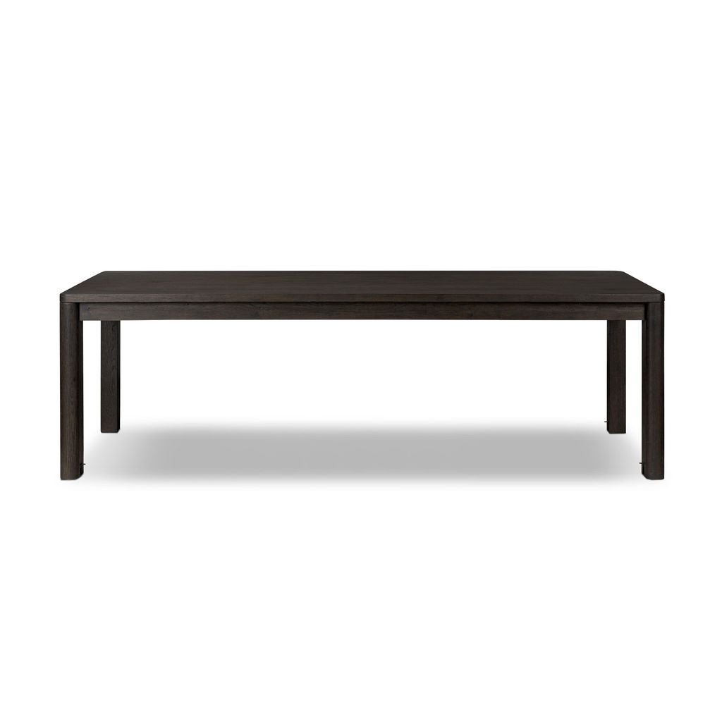 Noeline Double Extension Dining Table - Smoked Black Oak Finish