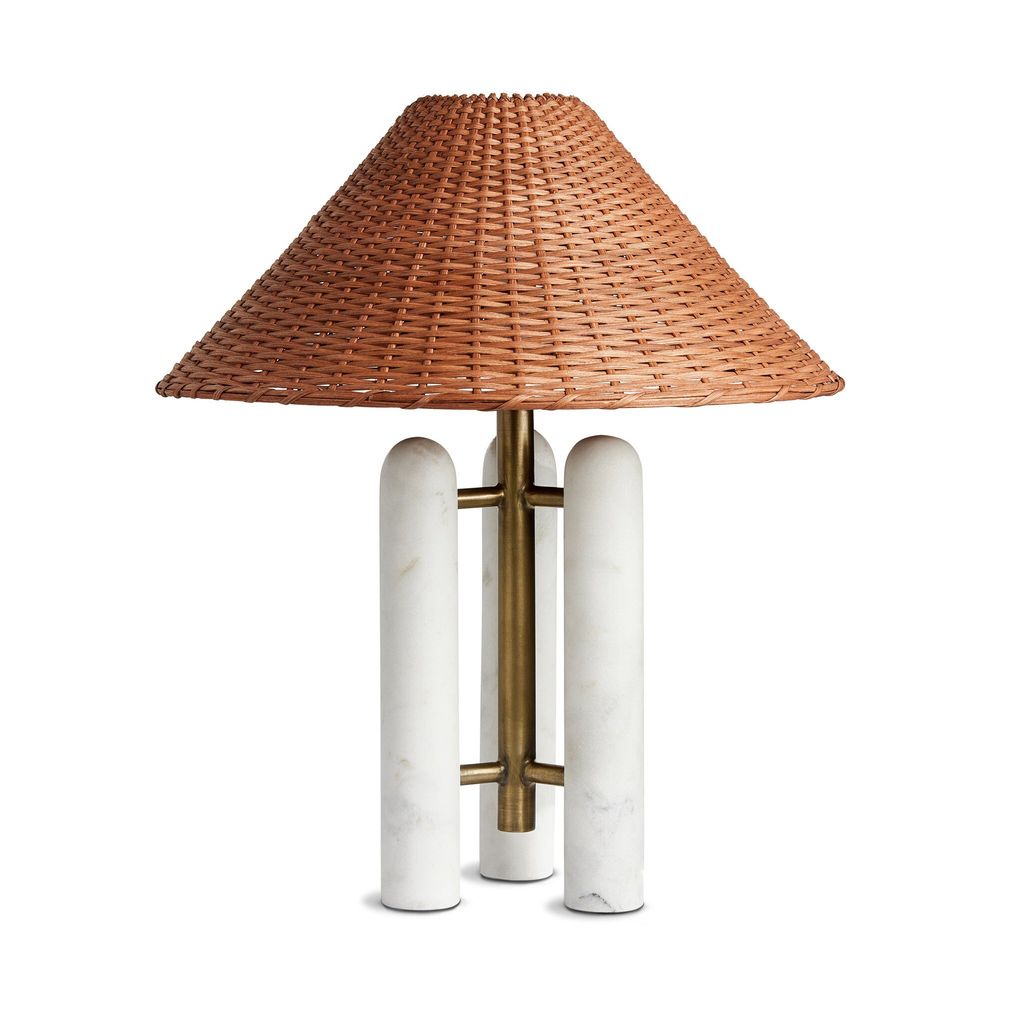Medici Table Lamp - Brown Rattan Shade