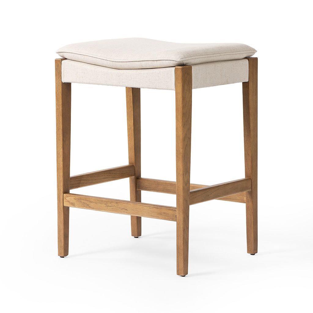 Aya Bar + Counter Stool - Counter Size - Savile Flax Cover