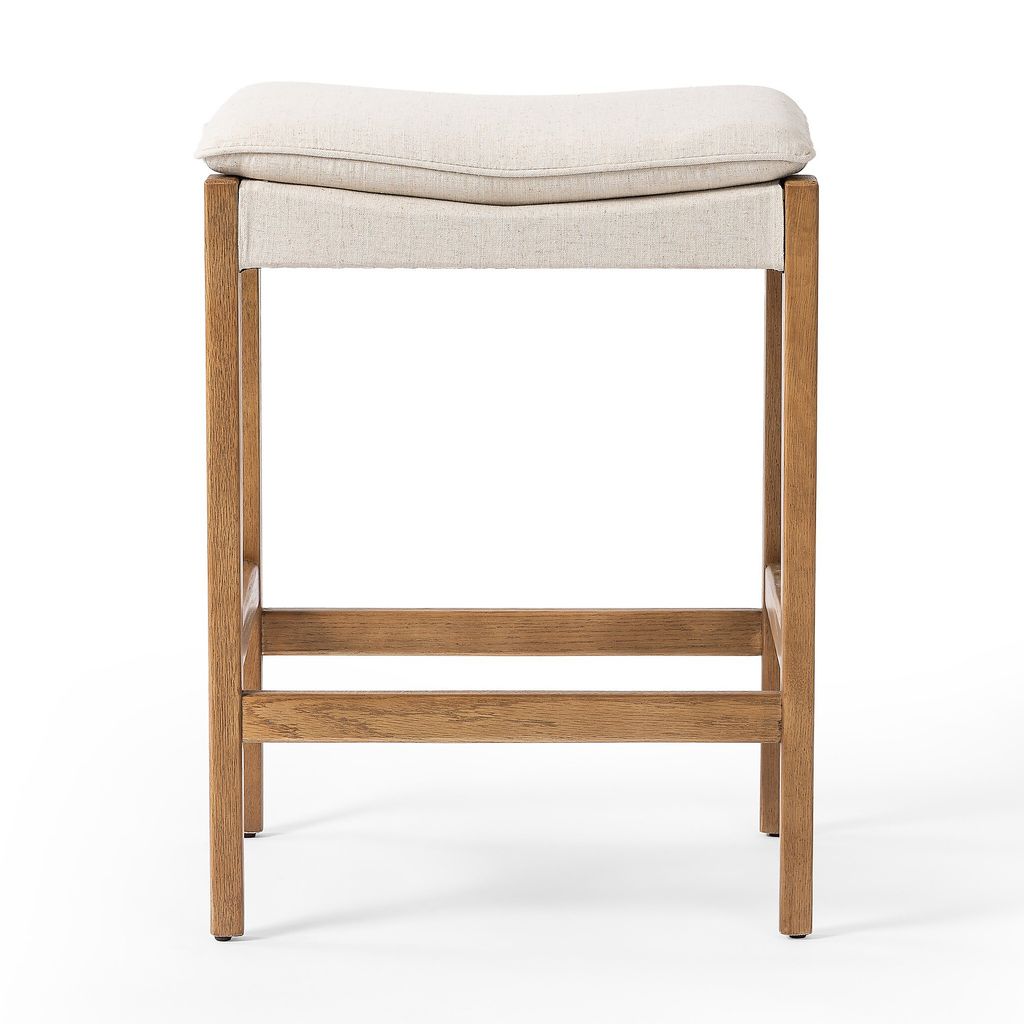 Aya Bar + Counter Stool - Counter Size - Savile Flax Cover