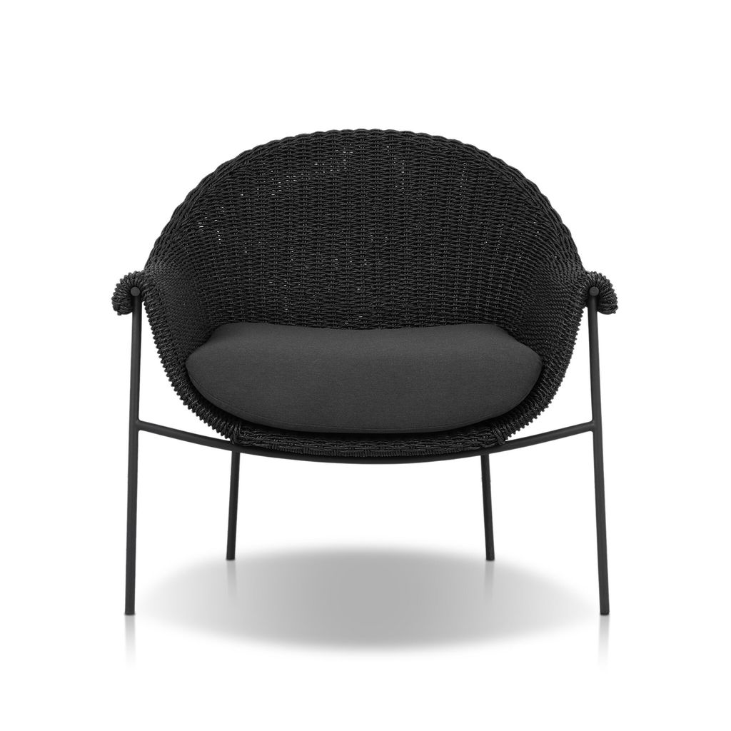 Suerte Outdoor Chair - Faux Black Hyacinth Finish