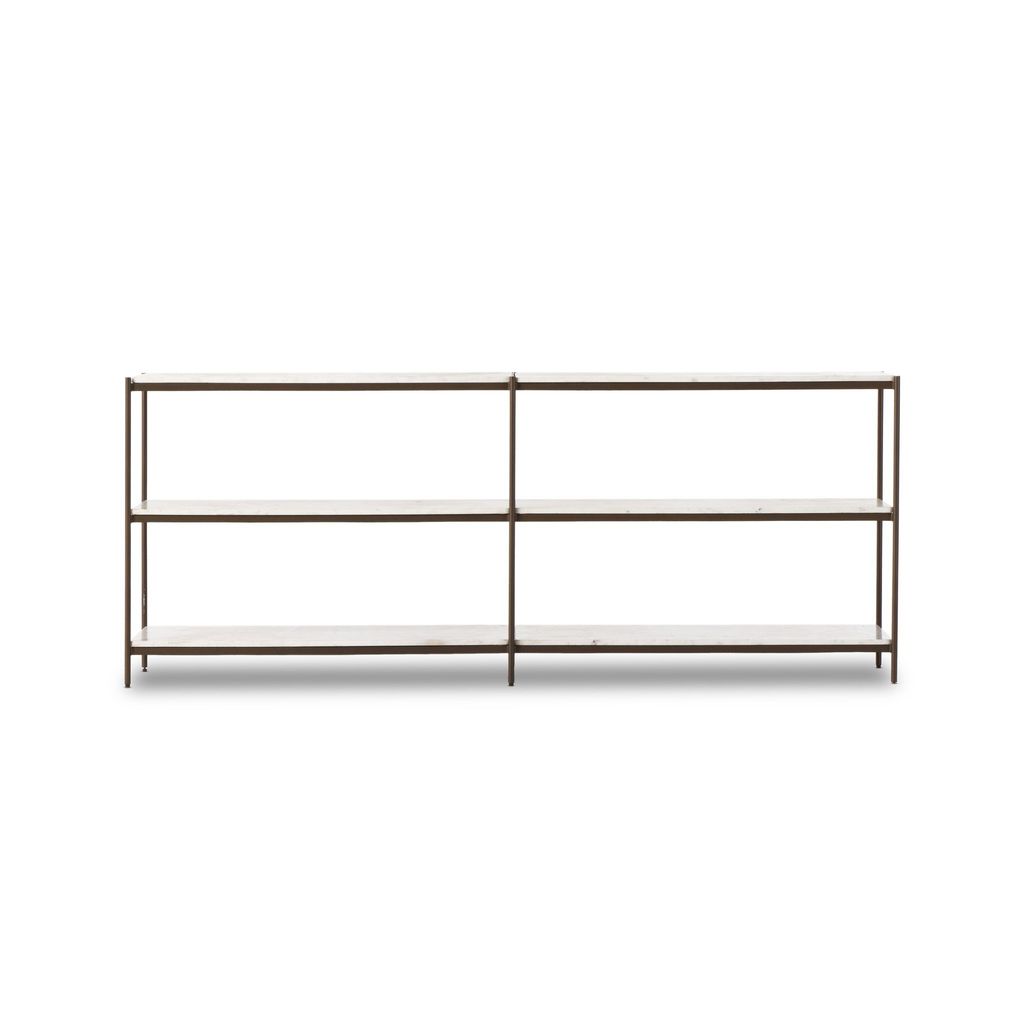 Preview image for Felix Large Console Table - Antique Brass Finish