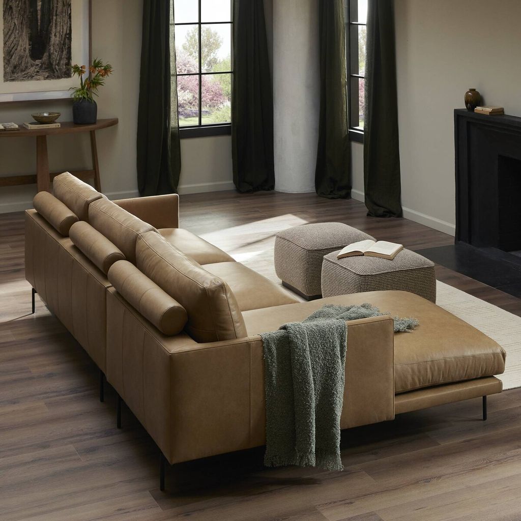 Melle 2-Piece Sectional Left Chaise, Lipari Camel