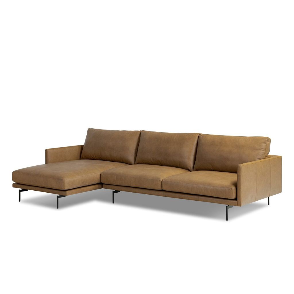 Melle 2-Piece Sectional Left Chaise, Lipari Camel