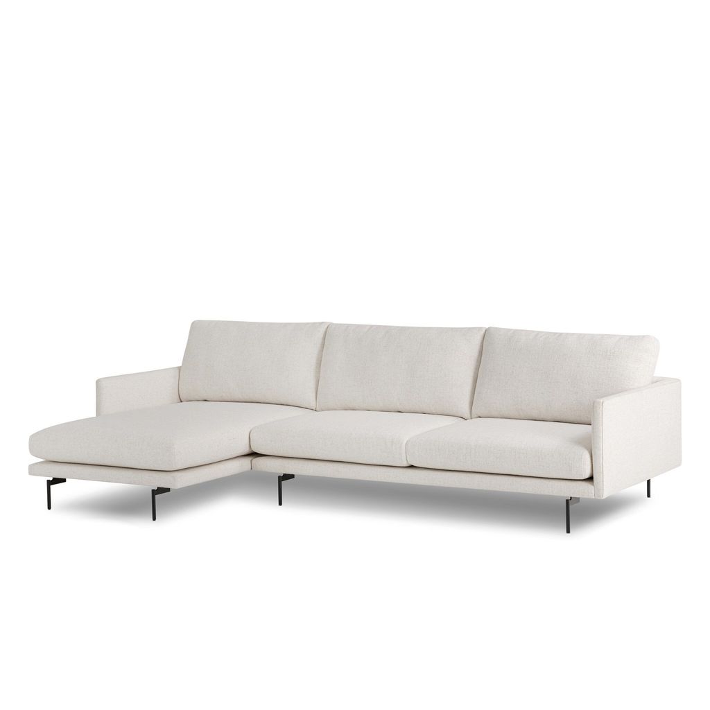 Melle 2-Piece Sectional - Left Chaise Configuration - Omari Natural Cover