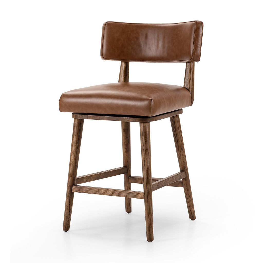 Cardell Swivel Bar + Counter Stool - Counter Size - Sonoma Chestnut Cover