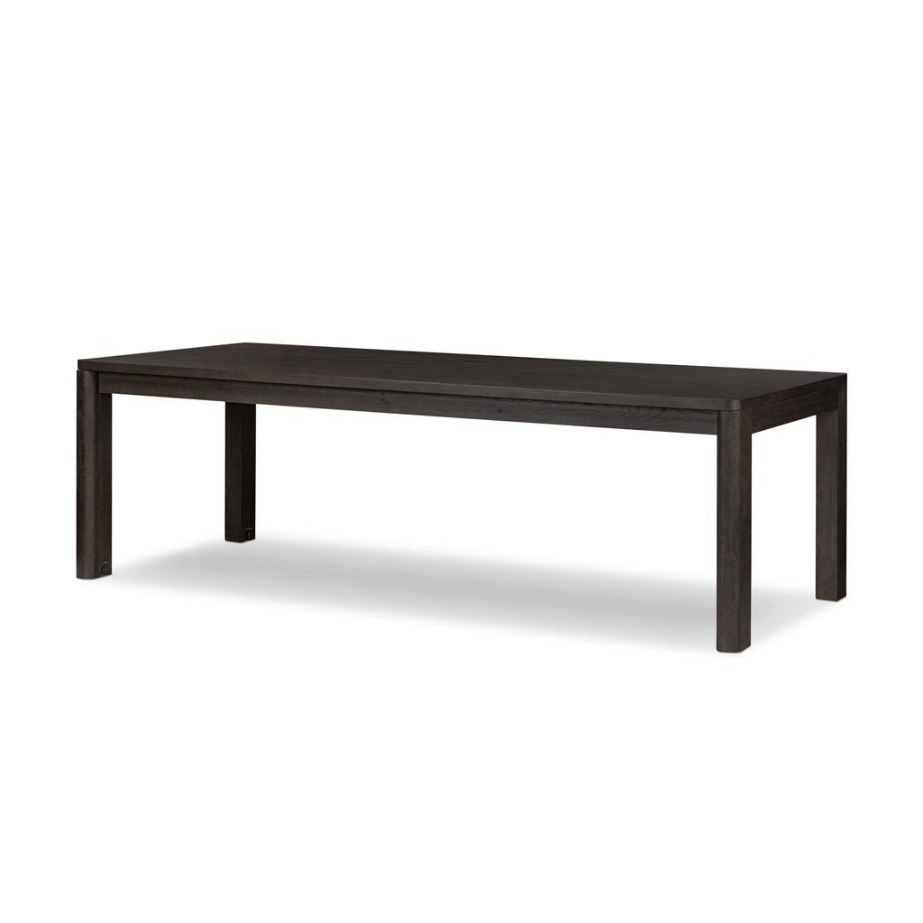 Noeline Extension Dining Table - Cracked Smoked Black Veneer Finish