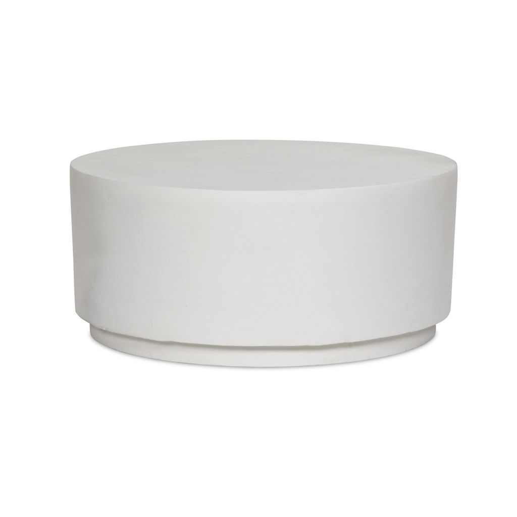 Javi Outdoor Coffee Table - Matte White Cast Aluminum Finish