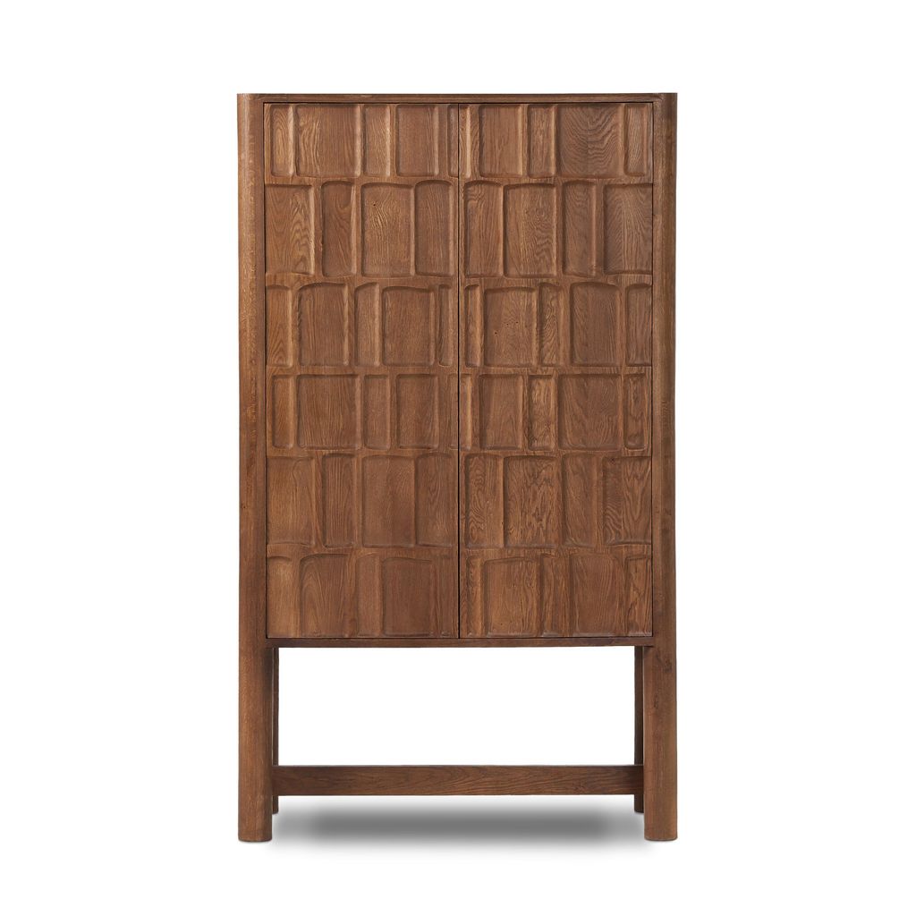 Ezri Cabinet - Cocoa Oak Finish