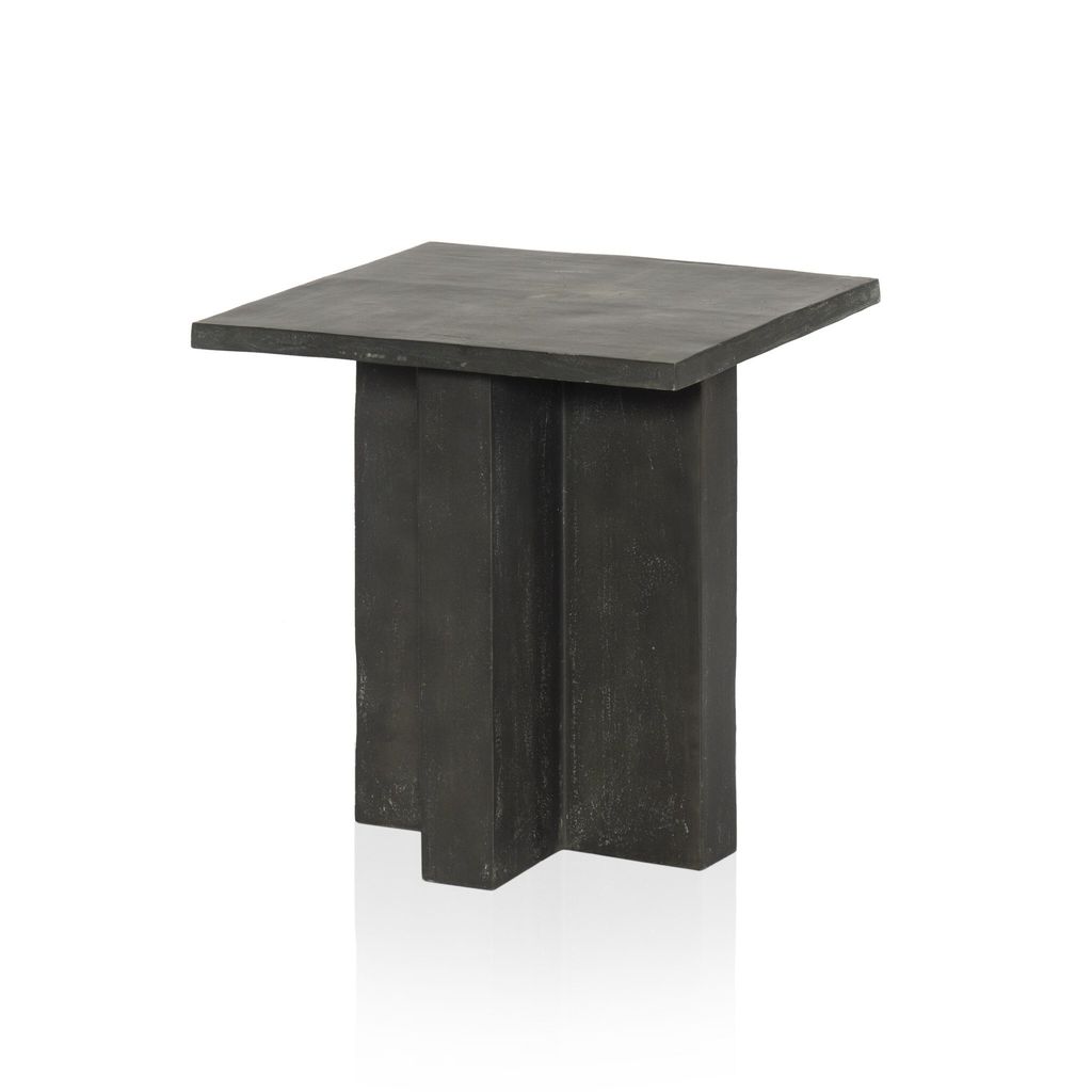 Terrell Outdoor End Table - Aged Grey Finish