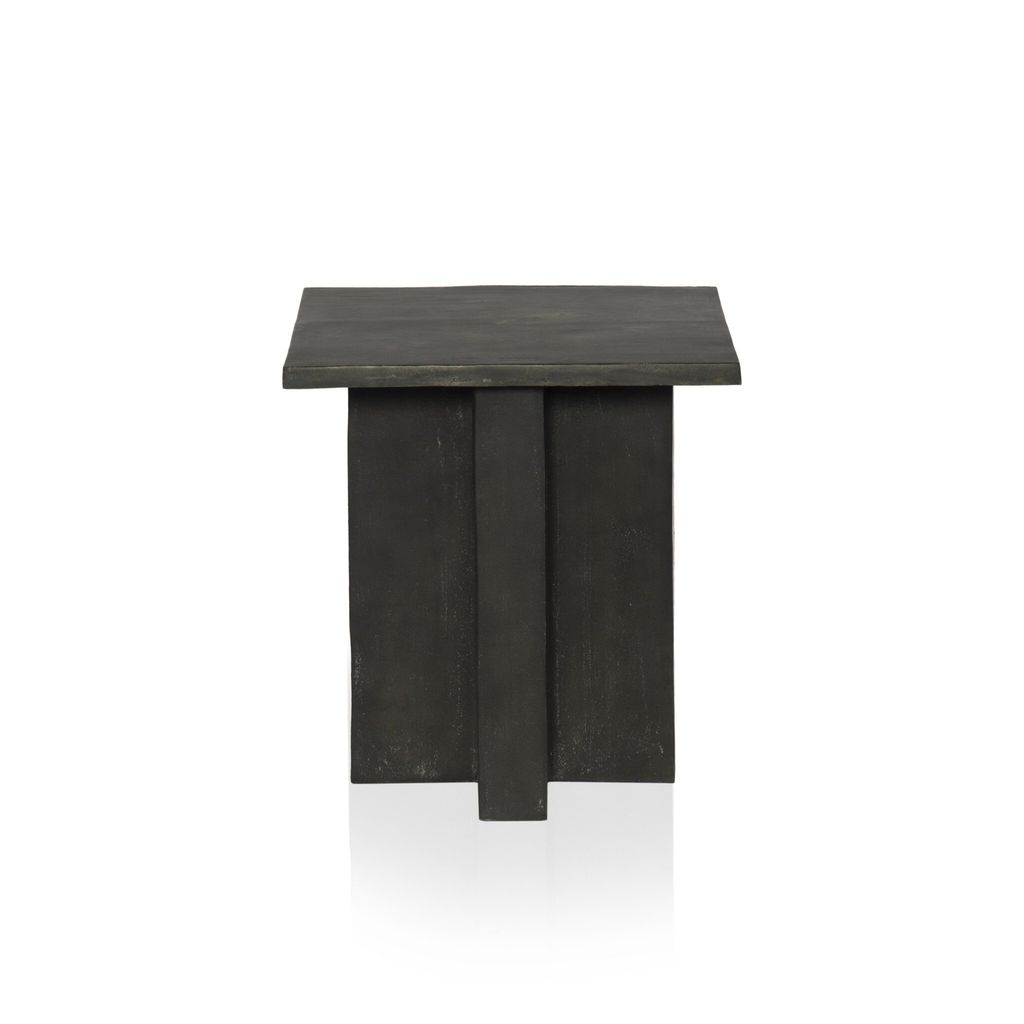 Terrell Outdoor End Table - Aged Grey Finish