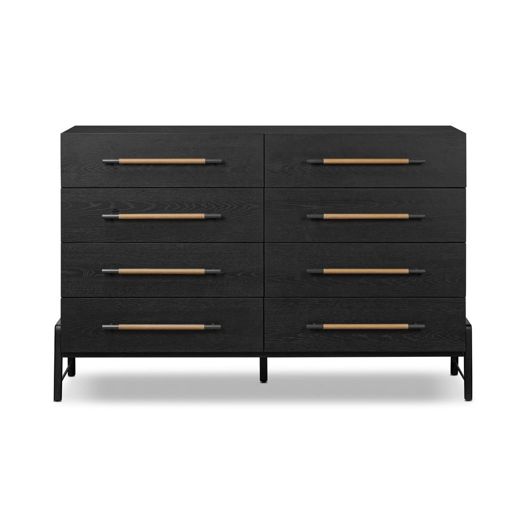 Rosedale 8 Drawer Dresser - Ebony Oak Veneer Finish