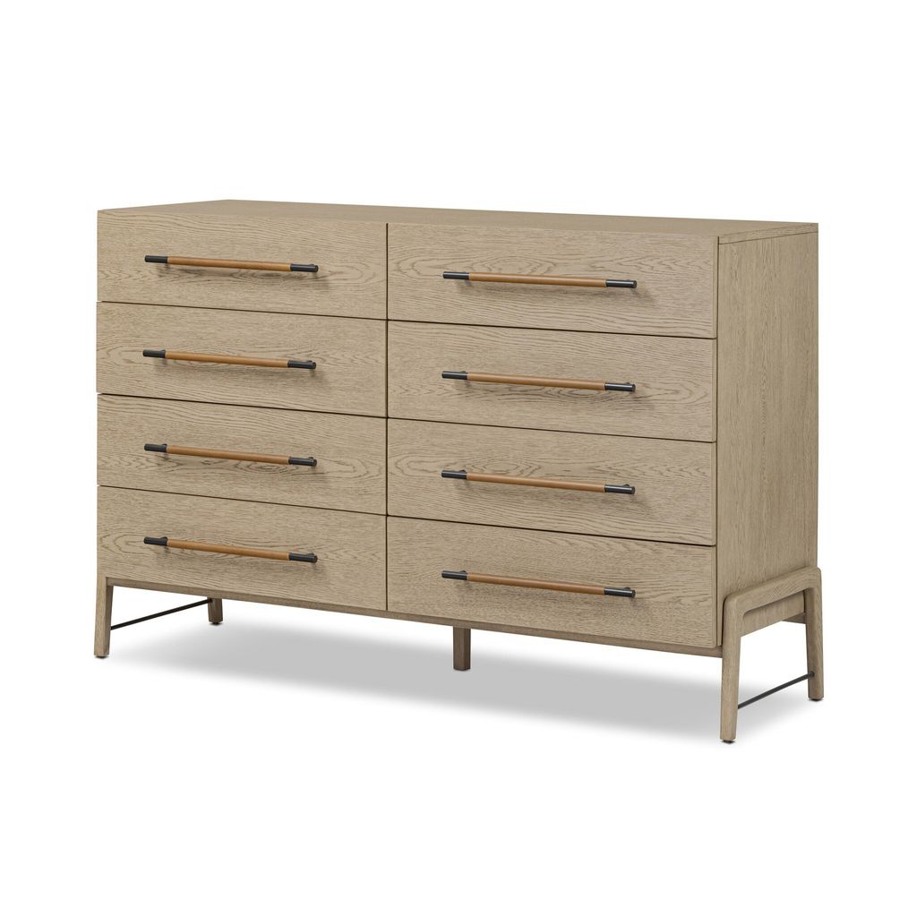 Rosedale 8 Drawer Dresser - Yucca Oak Veneer Finish