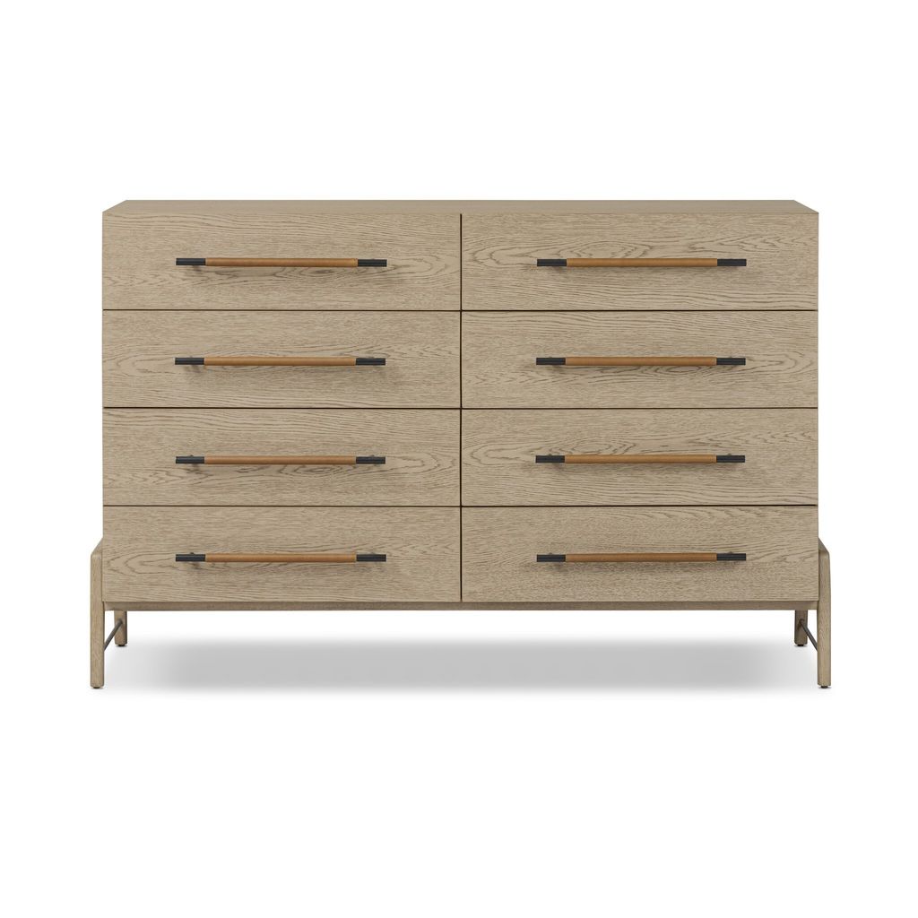Rosedale 8 Drawer Dresser - Yucca Oak Veneer Finish
