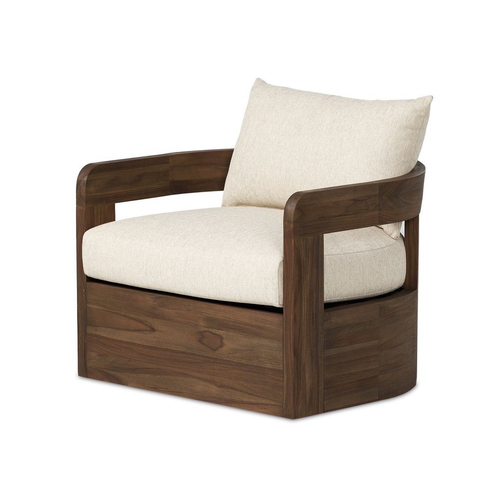Jackson Outdoor Swivel Chair - Ellor Beige Cover