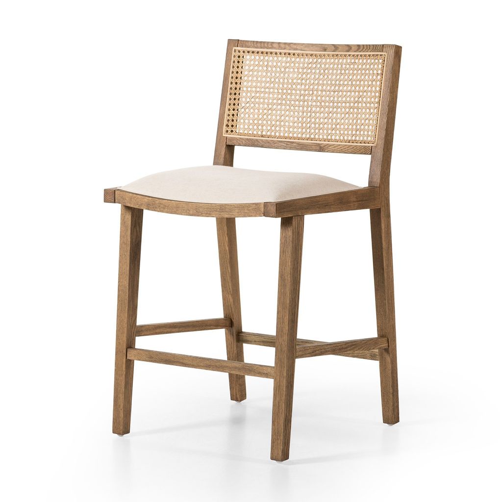 Sage Bar + Counter Stool - Counter Size - Savile Flax Cover