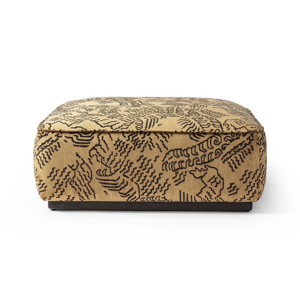 Sinclair Square Ottoman - 36" Size - Balkan Ochre Cover