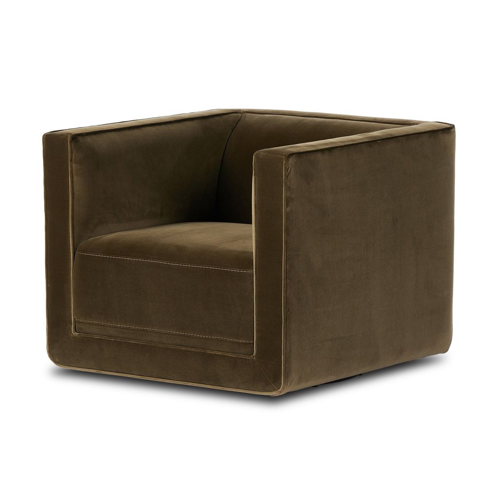 Phillip Swivel Chair - Surrey Olive Cover