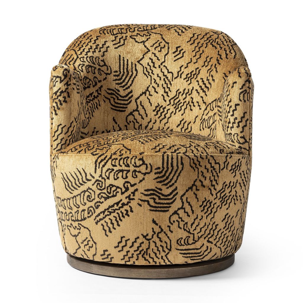 Aurora Swivel Chair - Balkan Ochre Cover