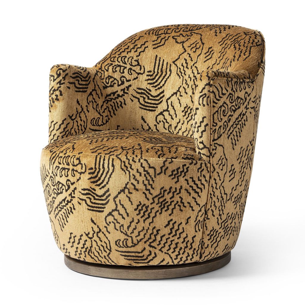 Aurora Swivel Chair - Balkan Ochre Cover