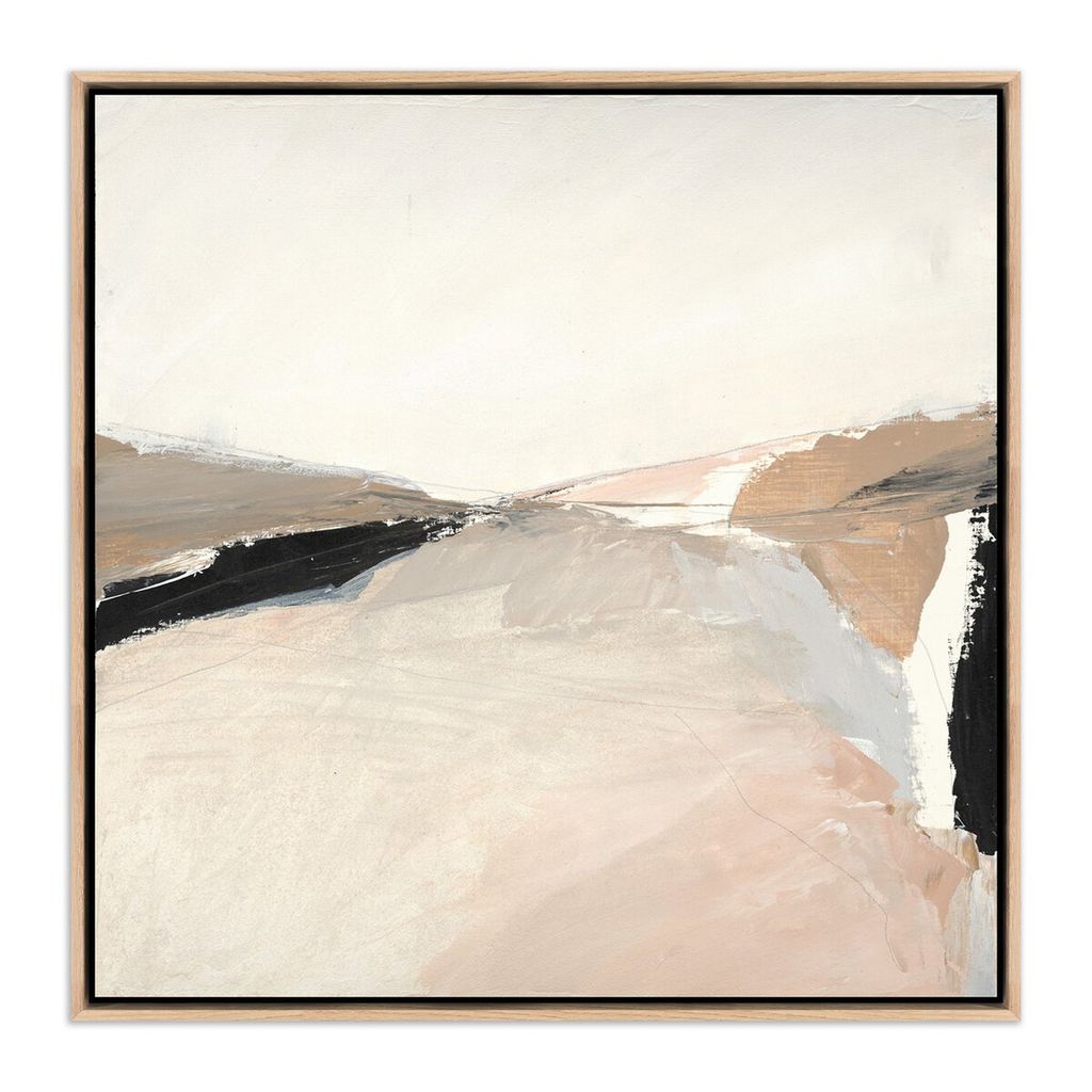 Desert No. 2 By Melanie Biehle 48" x 48", Vertical Grain White Oak Floater