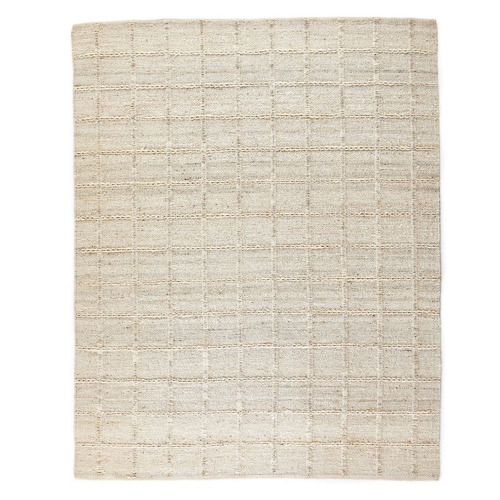 Grid Jute Rug - Bleached Grid Jute Color - 9'X12' Size
