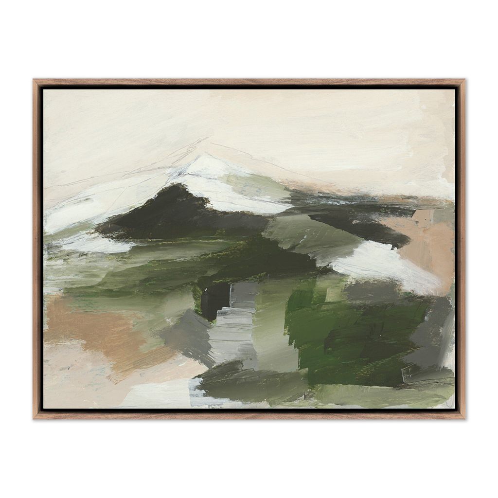 Quiet Splendor by Melanie Biehle 60" x 47" in Rustic Walnut Frame and Framed Canvas