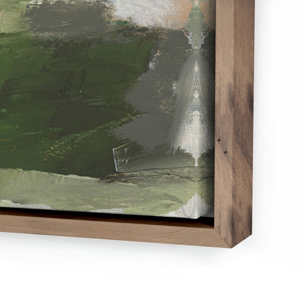 Quiet Splendor by Melanie Biehle 60" x 47" in Rustic Walnut Frame and Framed Canvas