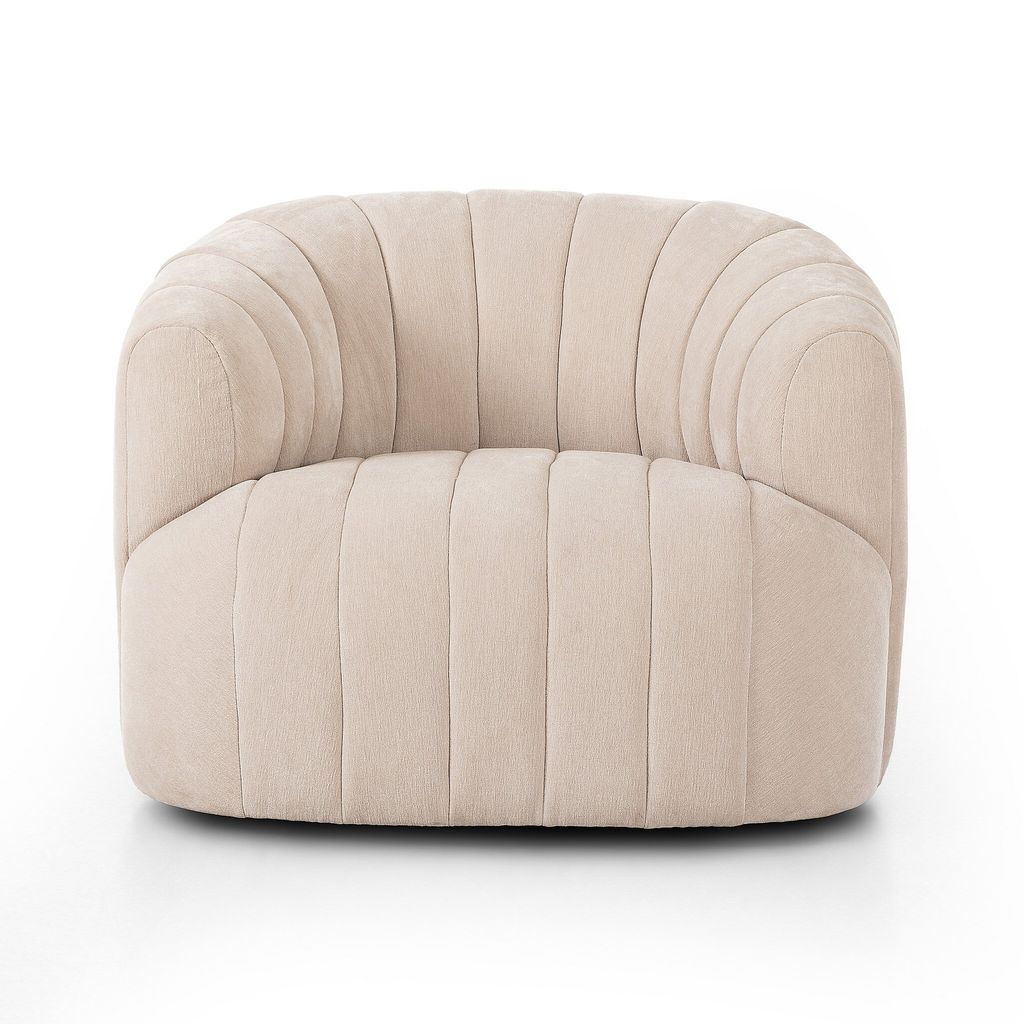 Elliana Swivel Chair - Blamont Cream Cover