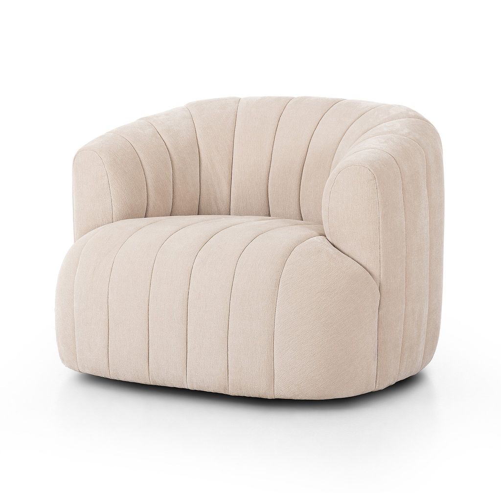 Elliana Swivel Chair - Blamont Cream Cover