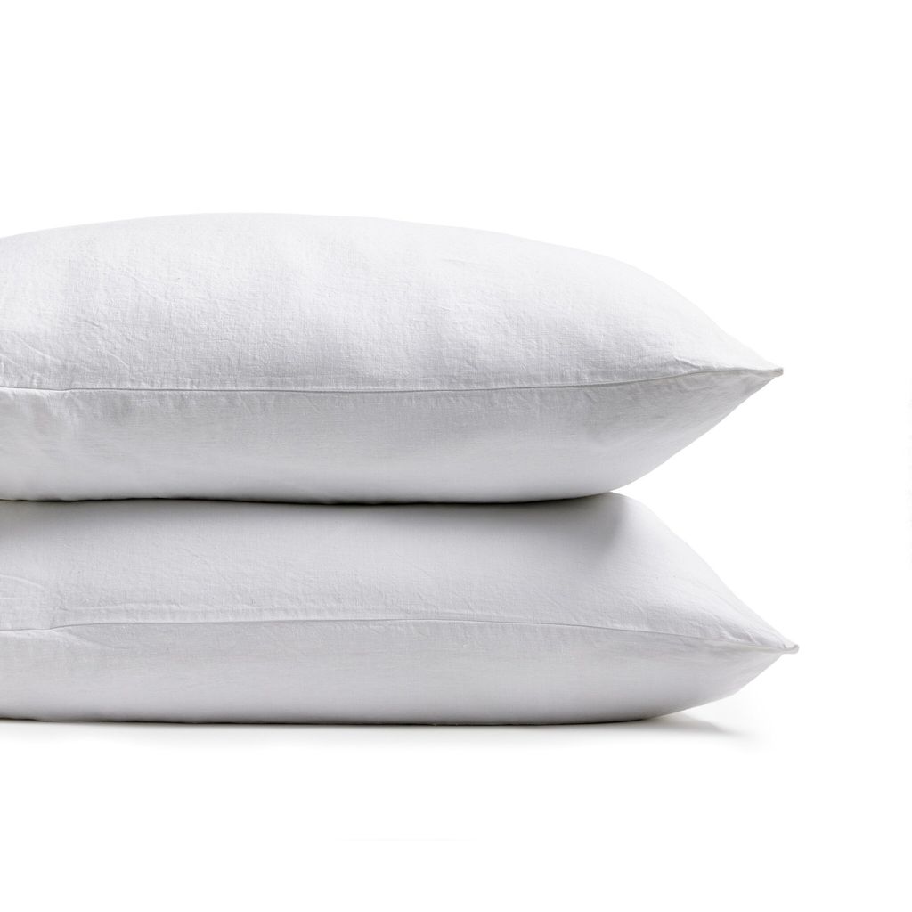 Sable Sham, Set Of 2 - Sable White Cover - Queen Size