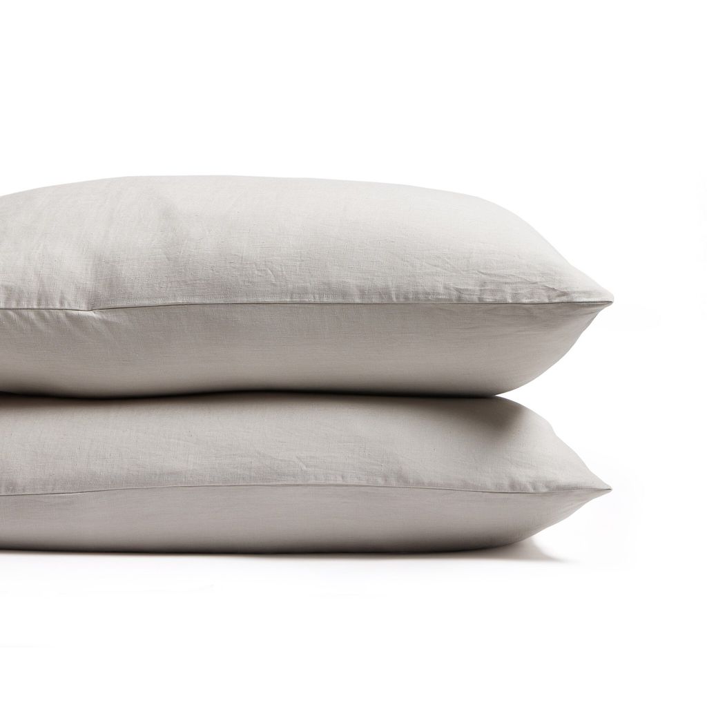Sable Sham, Set Of 2 - Sable Light Grey Cover - Queen Size