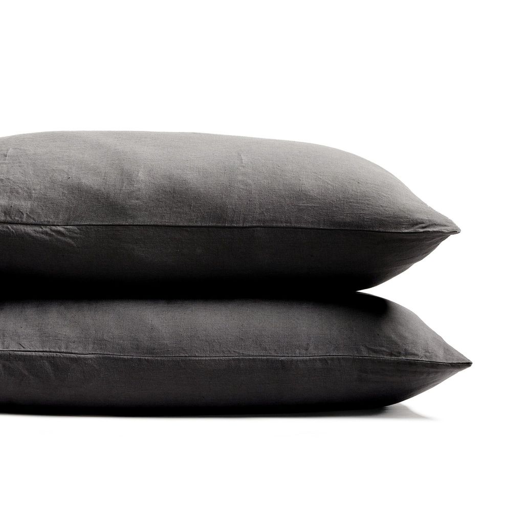 Sable Sham, Set Of 2 - Sable Dark Grey Cover - King Size