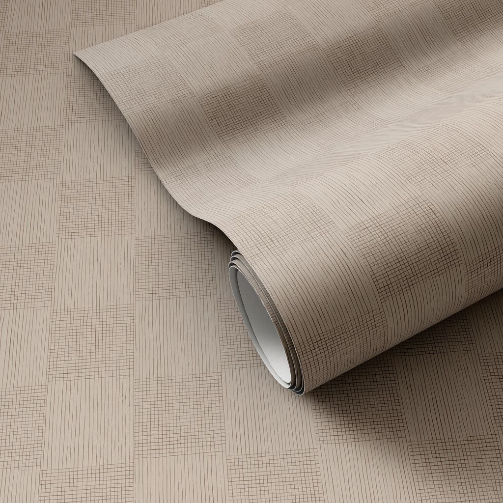Preview image for Checkers Wallpaper By Getty Images - Checkers Taupe Ii Color - 52"X132" Size
